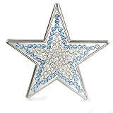 Hip Hop Wholesale - BLUE AND CLEAR STONE STAR BELT BUCKLE