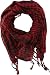 Arab Shemagh Kafiya Square Scarf Houndstooth, Dark Red & Black