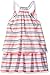 Nautica Girls' Stripe Double Tier Dress with Rope Straps