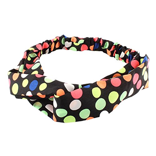 Weixinbuy Women's Floral Print Twist Knot Elastic Wrap Headbands