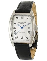 Stuhrling Original Womens 242.12152 Classic Metropolis Park Avenue Swiss Quartz Black Leather Strap Watch