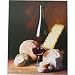 Wine and Cheese Still Life, French Poster on Heavy Card Stock