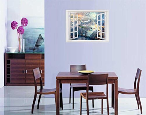 Fake Windows stickers-Tinkerbell and Peter Pan Disney Painting Art wall-decor-stickers Decor Posters 23.6x32inch