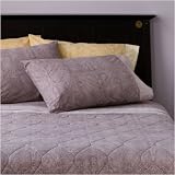 Organic Washed Paisley Quilt, KING, CURRY