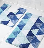Triangle Print Bath & Pedestal Mats