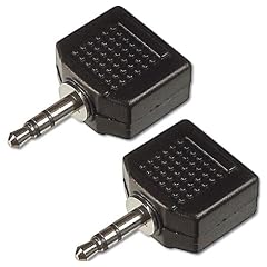 2 St�ck Dual Adapter f�r Kopfh�rer - Ein 3,5 mm Stereo Stecker zu Zwei 3,5 mm Stereo Buchsen