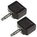 2 St�ck Dual Adapter f�r Kopfh�rer - Ein 3,5 mm Stereo Stecker zu Zwei 3,5 mm Stereo Buchsen