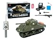 1/30 U.S. M4A3 Sherman Radio Control RC Battle Tank ---New!
