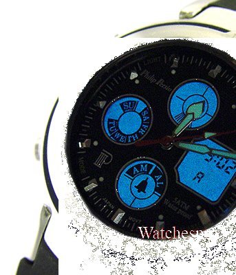 Click here for NEW PHILIP PERSIO MEN PILOT CHRONO SPORT RESIN WAT... prices