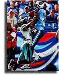 Completely Handpainted American Football Sport Painting, Custom Order FL4636, Oil on Canvas, with Option to Paint Jerry, Brett & Co. from Any Other Favorite Photograph or Picture, Unframed, Size 16" x 24" inch