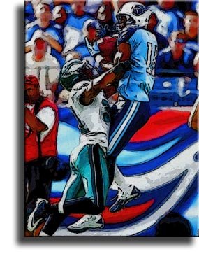 Completely Handpainted American Football Sport Painting, Custom Order FL4636, Oil on Canvas, with Option to Paint Jerry, Brett & Co. from Any Other Favorite Photograph or Picture, Unframed, Size 16