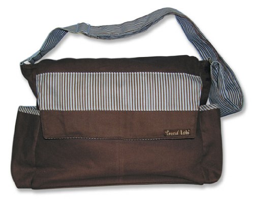 BROWN MESSENGER DIAPER BAG DIAPER BAGS
