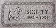 Premium Granite Pet Grave Marker - Berry