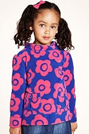Long Sleeve Floral Print Fleece Top
