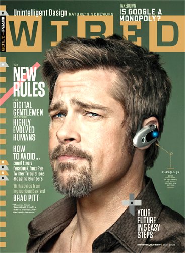 Wired August 2009 Brad Pitt New Rules Your Future in 5 Easy Steps