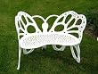 Butterfly Bench White