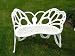 Butterfly Bench White