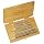 Alvord Polk 155-S-07 High-Speed Steel Taper Pin Reamer Set, Straight Flute, Uncoated Finish, 5-Piece, #0 - #5 Taper Pin Sizes in Wood Case