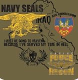 Rangers / SOA - NAVY SEALS T-shirt - Rustic Brown
