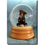 Rottweiler Musical Snow Globe