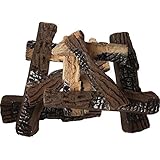 10 Piece Petite Ceramic Wood Gas Log Set