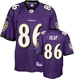 Todd Heap Purple Reebok NFL Premier Baltimore Ravens Jersey - X-Large