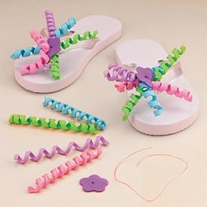 Amazon: Flip Flop Decorating Craft Kit (Makes 12): Toys  Games