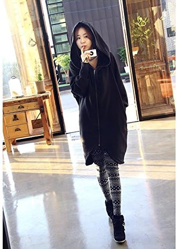 HYBamnbo Women Autumn Loose Casual Long Sleeve Zipper Cardigan Hoodie Pullover