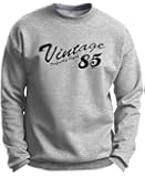 Birthday Gift Vintage 1985 Distressed Premium Crewneck Sweatshirt