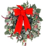 Christmas Wreath with red bow