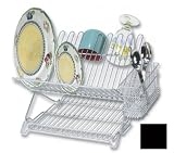 Better Houseware 1483 Junior Folding Dish Rack, Black Better Houseware 1483 Junior Folding Dish Rack, Black