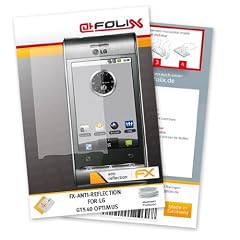 atFoliX FX-Antireflex Displayschutzfolie f�r LG GT540 Optimus - Displayschutz antireflektierend! H�chste Qualit�t - Made in Germany!