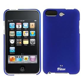 GTMax Durable Rubberized Slim Fit Back Hard Cover - Dark Blue for Apple iPod Touch 8GB 32GB 64GB 3rd 3G Generation NEWEST MODEL