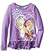 Disney Girls' Frozen Anna and Elsa Long Sleeve Top