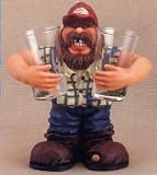 Hillbilly Character Barware Shot Glass Holder Set