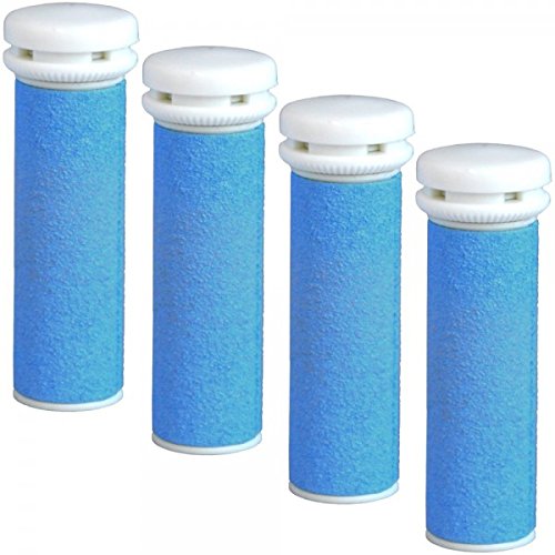  The Pedi Store™ Extra Coarse Blue Micro Mineral Replacement Rollers for Micro Pedi (4 Pack)