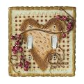 Hearts and Stars Double Switch Plate