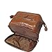 Amerileather Leather Toiletry Bag - Dark Brown (#26-4)
