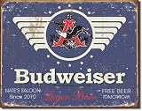 PERSONALIZED 16 Retro/Vintage BUDWEISER Collectible Tin Bar Sign ANHEUSER-BUSCH LABEL