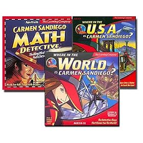 Carmen Sandiego 3 Pack (Math, World & USA)