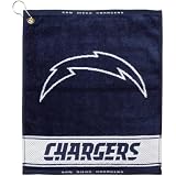 San Diego Chargers Navy Blue Woven Jacquard Golf Towel
