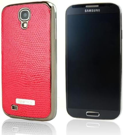 Galaxy S4 Case, SlimPack¬ [Luxurious Red] [Genuine Leather] Ultra Slim Replacement Battery Door Case Cover for Samsung Galaxy S4 / SIV (2013)