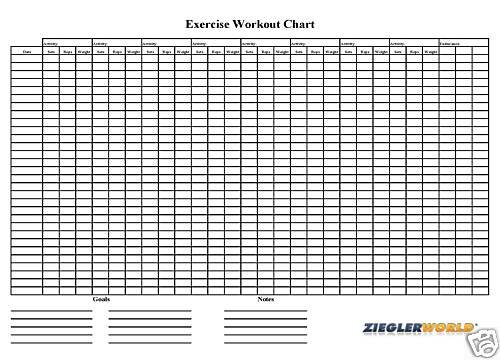 exercise charts free. exercise an exercise chart