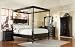 5pc Sahara Espresso Finish California King Canopy Bedroom Set