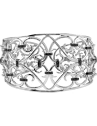 1/3 ct tw Diamond Cuff Bracelet in Sterling Silver