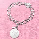 Personalized First Chapter Round Charm Bracelet and Jewelry Box Gift