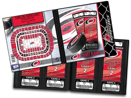 Ticket Album NHL - Carolina Hurricanes (Holds 96 Tickets)