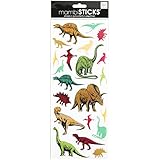 Stickers 5.5"X12" Sheet-Dinosaurs