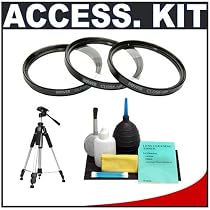 Bower Macro 62mm Close-Up Filter Kit + Cameta Accessory Kit - for Canon, Nikon, Olympus, Pentax & Sony Lenses with 62mm Filter Size
