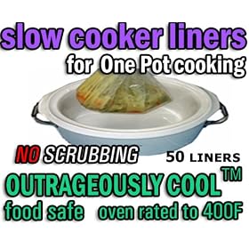 50 for $17 EZPANS Special Hi-temp Crockpot Bags Slow Cooker Liners by EZ PANS